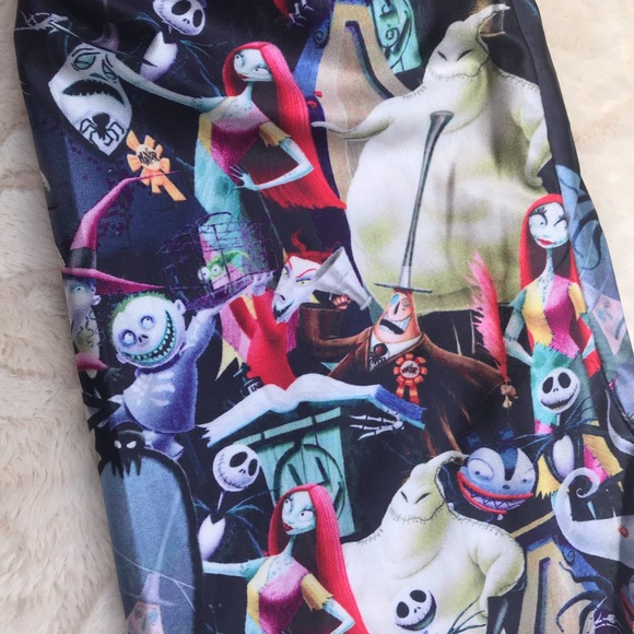 NWT Jack Sally Skellington Silky Leggings - Picture 3 of 5
